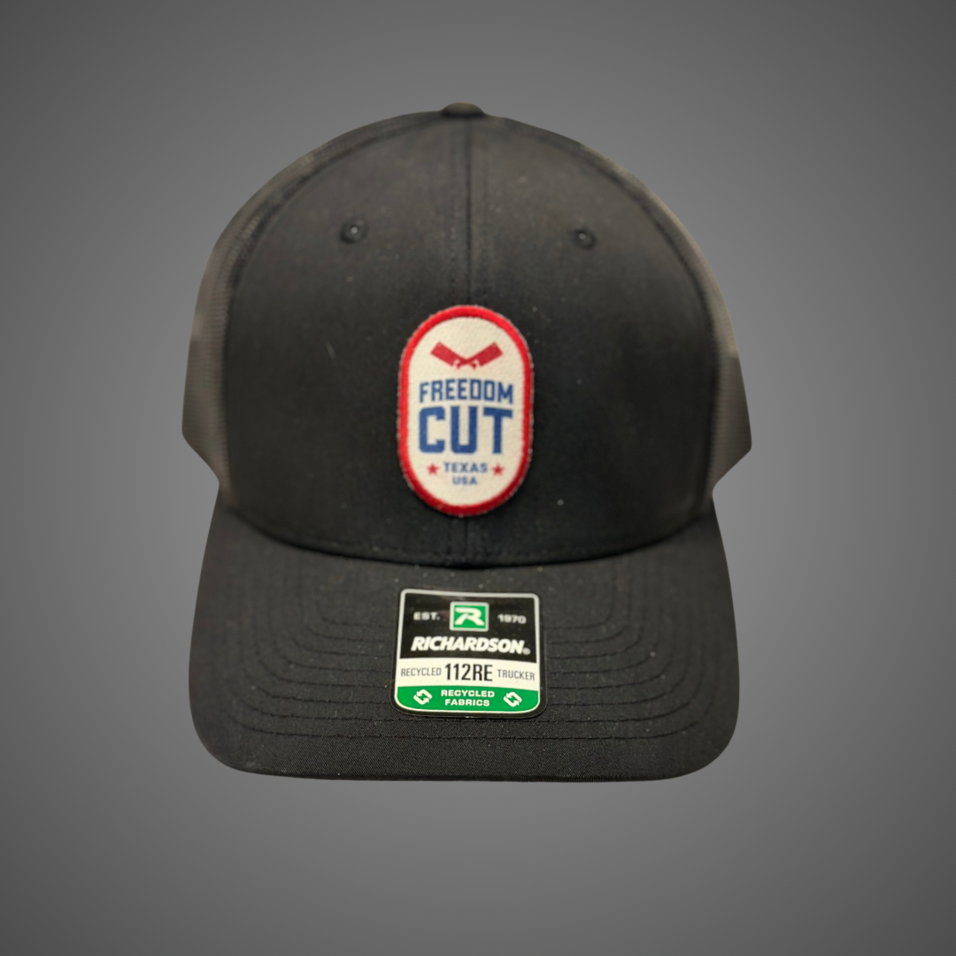 Freedom Cut Black on Black Hat